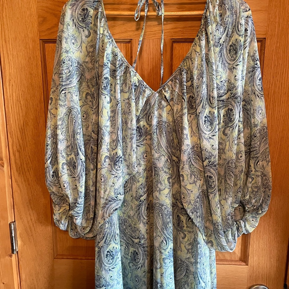 Paisley Print Boho Dress